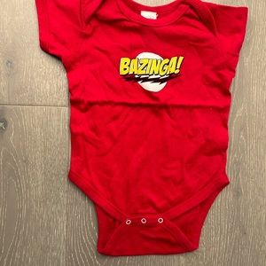 Cute “Big Bang Theory” Bezinga! Onesie
Great condition